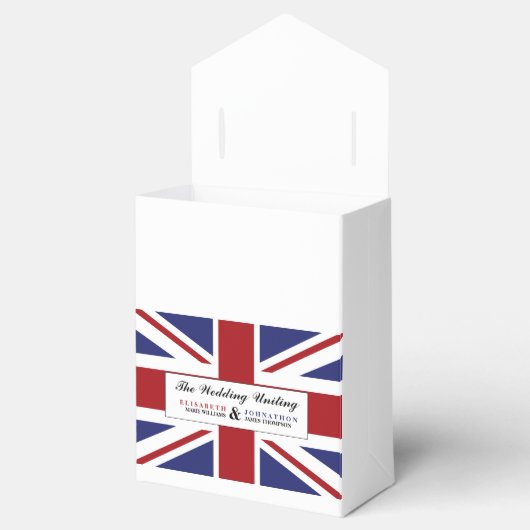 Union Jack Flag British Wedding Geschenkschachtel (Geöffnet)