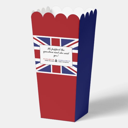 Union Jack Flag British Wedding Geschenkschachtel (Vorderseite)