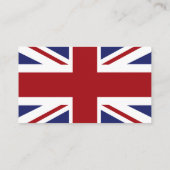 Union Jack Flag British Wedding Gift Registry Begleitkarte (Rückseite)
