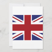 Union Jack Flag British Wedding Save The Date (Rückseite)