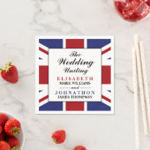 Union Jack Flag British Wedding Serviette (Beispiel)