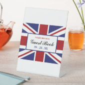 Union Jack Flag British Wedding Sockelschild (In Situ)