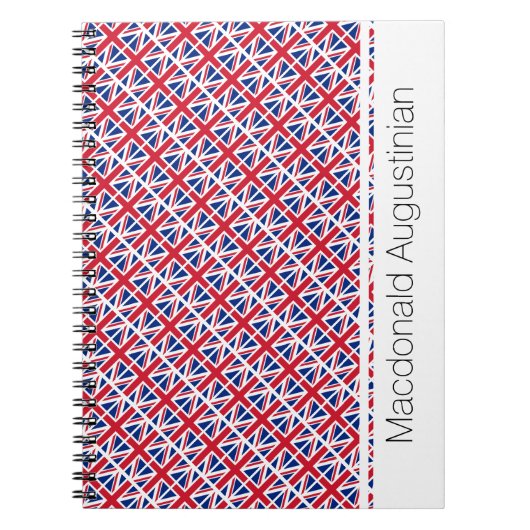 UNION JACK Flag Custom Patriotic Notizblock (Vorderseite)