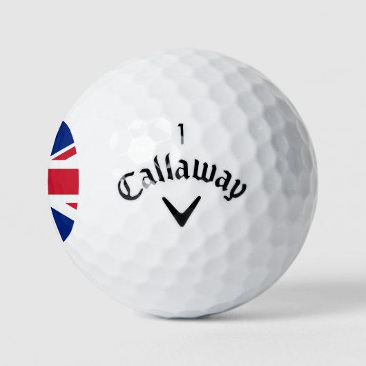Union Jack Flag cwb gbcnt Golfball (Logo)