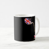 Union Jack Flag des Vereinigten Königreichs Teapot Kaffeetasse (VorderseiteRechts)