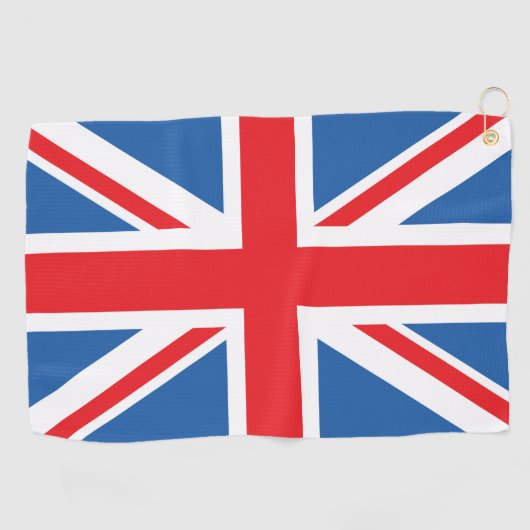 Union Jack/Flag Design Golfhandtuch (Horizontal)