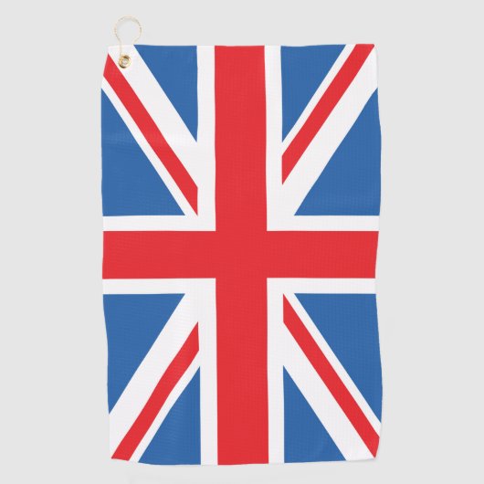Union Jack/Flag Design Golfhandtuch (Vorderseite)