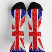 Union Jack Flag Design Socken (Oben)