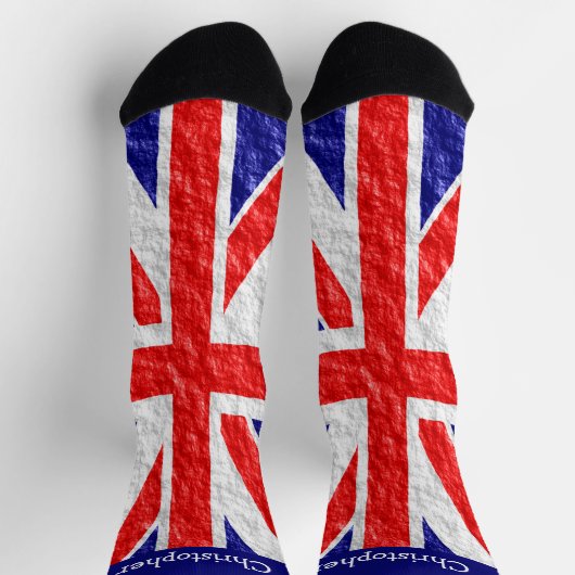 Union Jack Flag Design Socken (Oben)