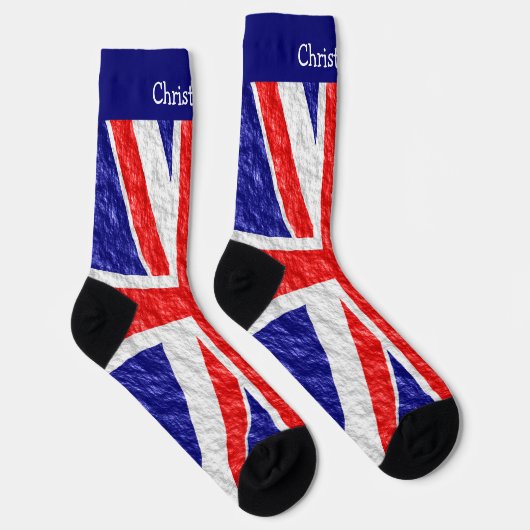 Union Jack Flag Design Socken (Rechts)