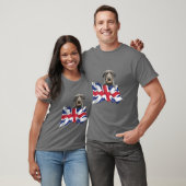 Union Jack Flag Dog Scottish Deerhound T-Shirt (Unisex)