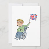 Union Jack Flag Einladung (Vorderseite)