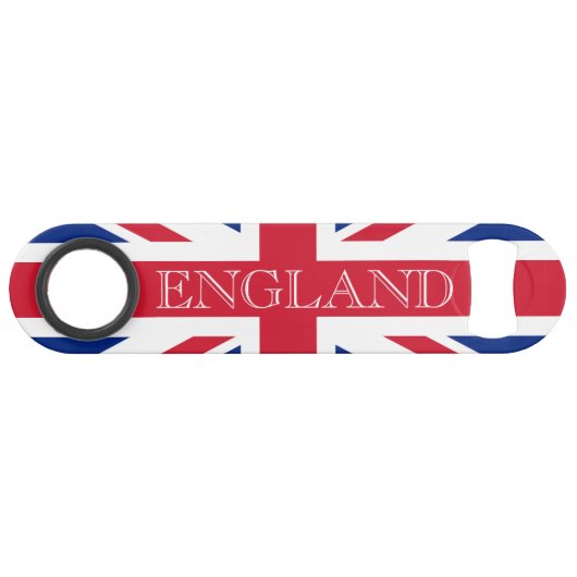Union Jack Flag England Boccia Speed Flaschenöffner (Vorderseite (Horizontal))