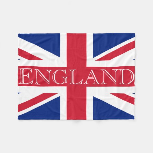 Union Jack Flag England Fbcc Fleecedecke (Vorderseite (Horizontal))