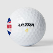 Union Jack Flag England gbcc arc Golfball (Logo)