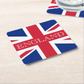 Union Jack Flag England Küste Rechteckiger Pappuntersetzer (angewinkelt)