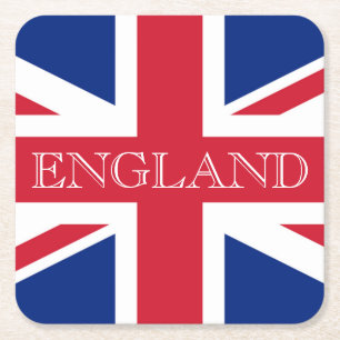Union Jack Flag England Küste Rechteckiger Pappuntersetzer