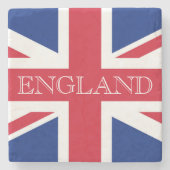 Union Jack Flag England Küste Steinuntersetzer (Vorderseite)