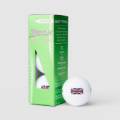 Union Jack Flag England ssf gbcnt Golfball (Verpackung)