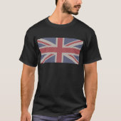 Union Jack Flag Fishnet Pattern T - Shirt (Vorderseite)