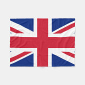 Union Jack Flag Flag Fleecedecke (Vorderseite (Horizontal))