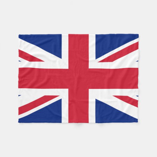 Union Jack Flag Flag Fleecedecke (Vorderseite (Horizontal))