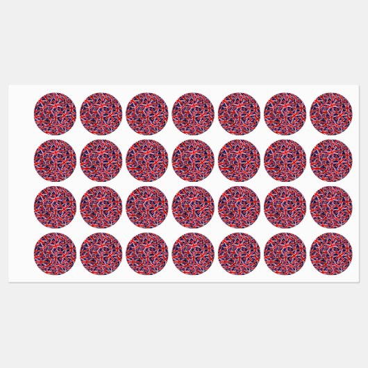 Union Jack Flag | Flagge des Vereinigten Königreic Etiketten (Blatt)