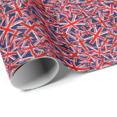 Union Jack Flag | Flagge des Vereinigten Königreic Geschenkpapier (Rolleneckpunkt)