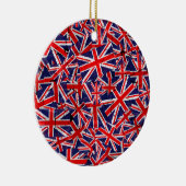 Union Jack Flag | Flagge des Vereinigten Königreic Keramik Ornament (Rechts)