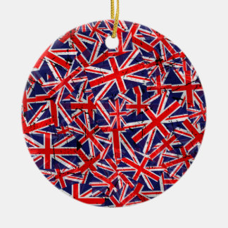 Union Jack Flag | Flagge des Vereinigten Königreic Keramik Ornament