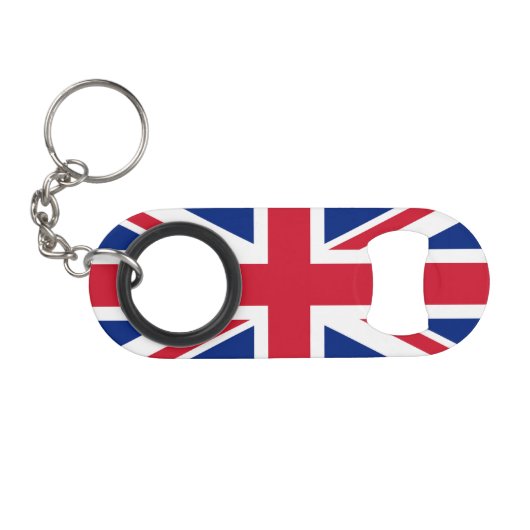 Union Jack Flag Flasche Öffnung arc2 Mini Flaschenöffner (Vorderseite (Horizontal))