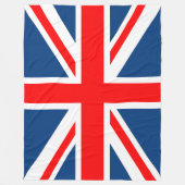 Union Jack Flag Fleecedecke (Vorderseite)