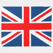 Union Jack Flag Fleecedecke (Vorderseite (Horizontal))