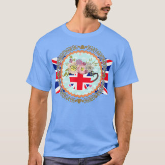 Union Jack Flag für Kinder & Jubilee Teacup für Br T-Shirt
