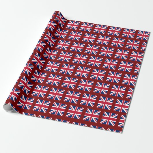 Union Jack Flag Geschenkpapier (Ungerollt)