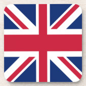 Union Jack Flag Getränkeuntersetzer (Vorderseite)