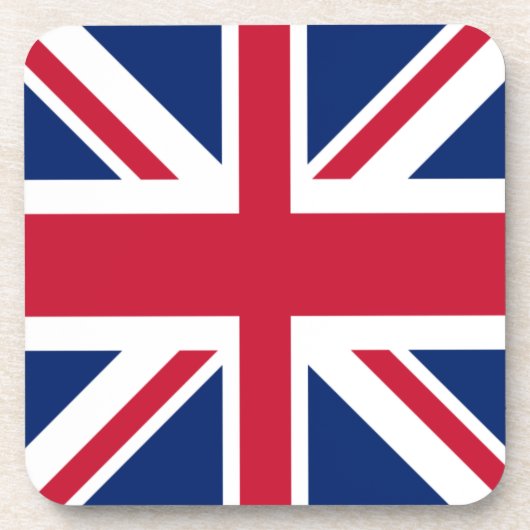 Union Jack Flag Getränkeuntersetzer (Vorderseite)
