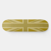 Union Jack/Flag Golds Skateboard (Horizontal)