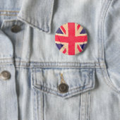 UNION JACK FLAG grunge Button (Beispiel)