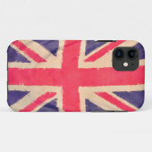 UNION JACK FLAG grunge Case-Mate iPhone Hülle (Rückseite (Horizontal))