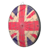 UNION JACK FLAG grunge Dartscheibe (Vorderseite rechts)