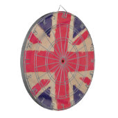 UNION JACK FLAG grunge Dartscheibe (Vorderseite Links)