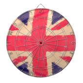 UNION JACK FLAG grunge Dartscheibe (vorne)