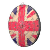 UNION JACK FLAG grunge Dartscheibe (Vorderseite rechts)