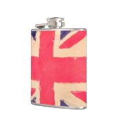 UNION JACK FLAG grunge Flachmann (Links)