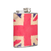 UNION JACK FLAG grunge Flachmann (Rechts)