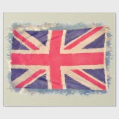 UNION JACK FLAG grunge Geschenkpapier (Flach)