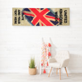 UNION JACK FLAG grunge + Ihre Idee Banner (Insitu)