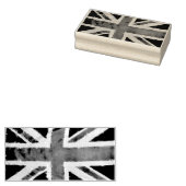 UNION JACK FLAG grunge + Ihre Idee Gummistempel (Stempel)