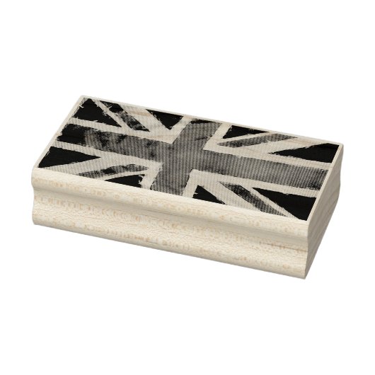 UNION JACK FLAG grunge + Ihre Idee Gummistempel (Stempel)